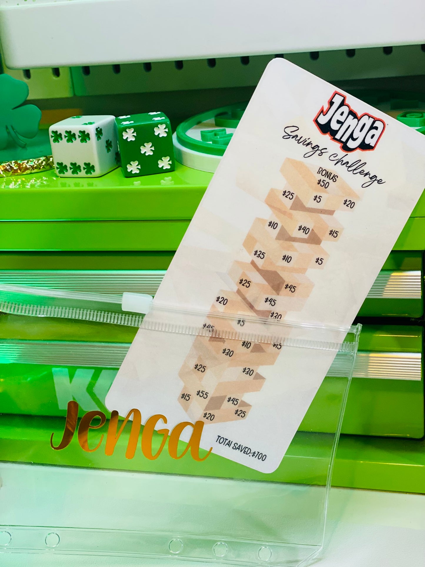 Jenga Game Savings Challenge Bundle