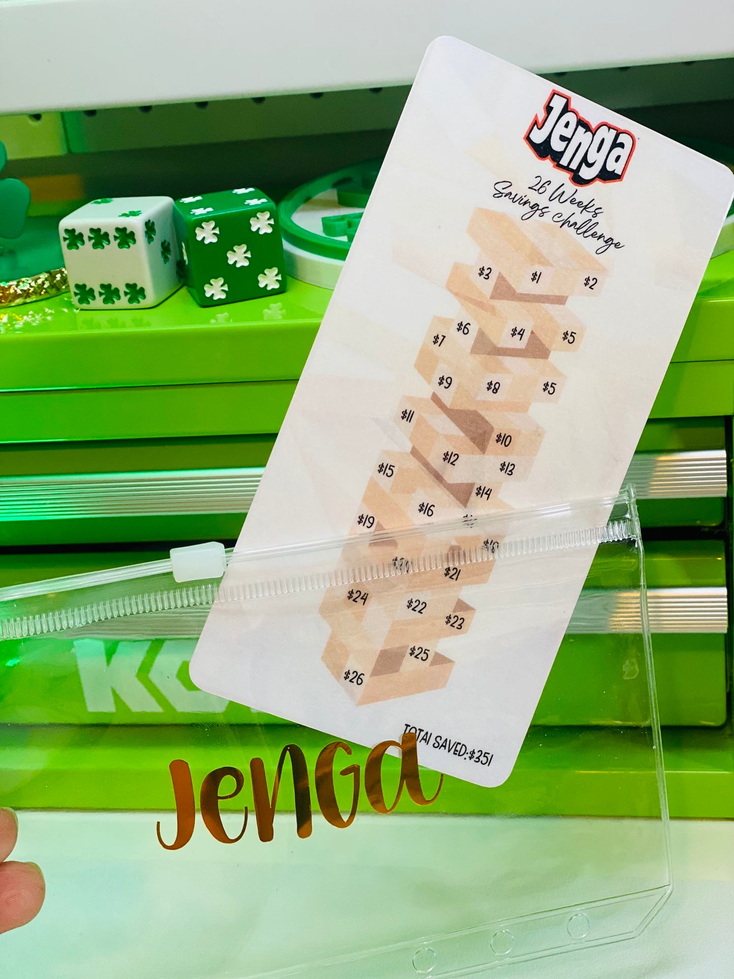 Jenga Game Savings Challenge Bundle