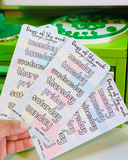 Days of the Week Savings Challenge Bundle