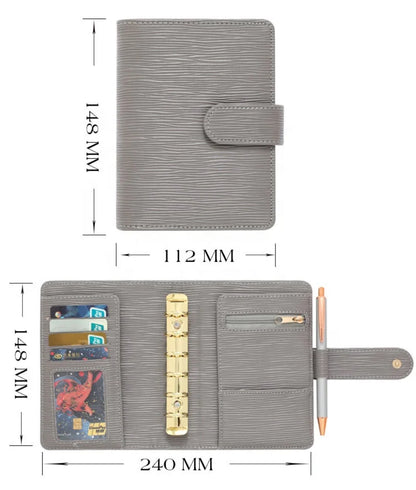 A7 Iz Collection Binder with Gold Hardware
