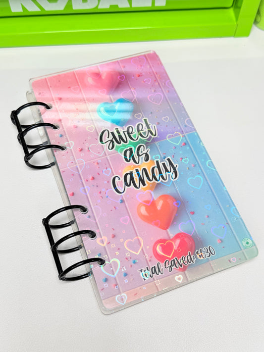 A6 Sweet as Candy Savings Challenge Inserts Bundle