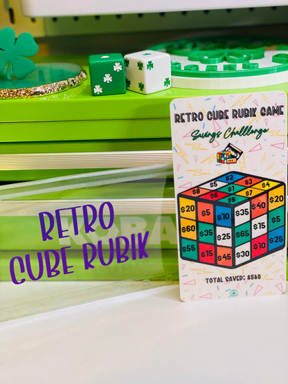 Retro Cube Rubik Game Savings Challenge Bundle