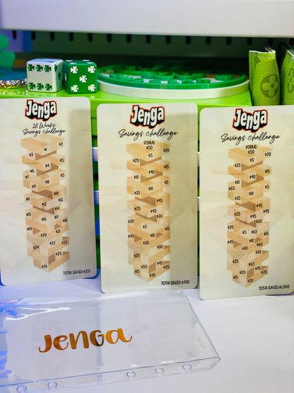 Jenga Game Savings Challenge Bundle