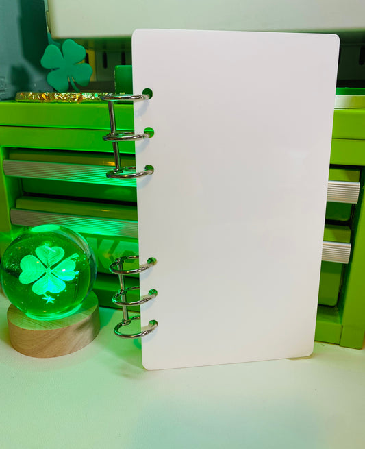 A6 White Opaque Acrylic Binder