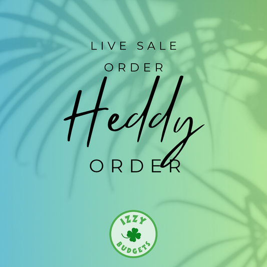 Heddy - Live Sale 9-19 & 9-26