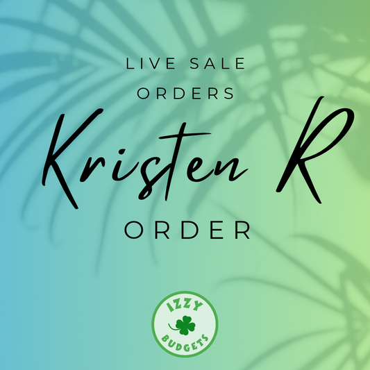 Kristen Ray Orders 9-19 & 9-26