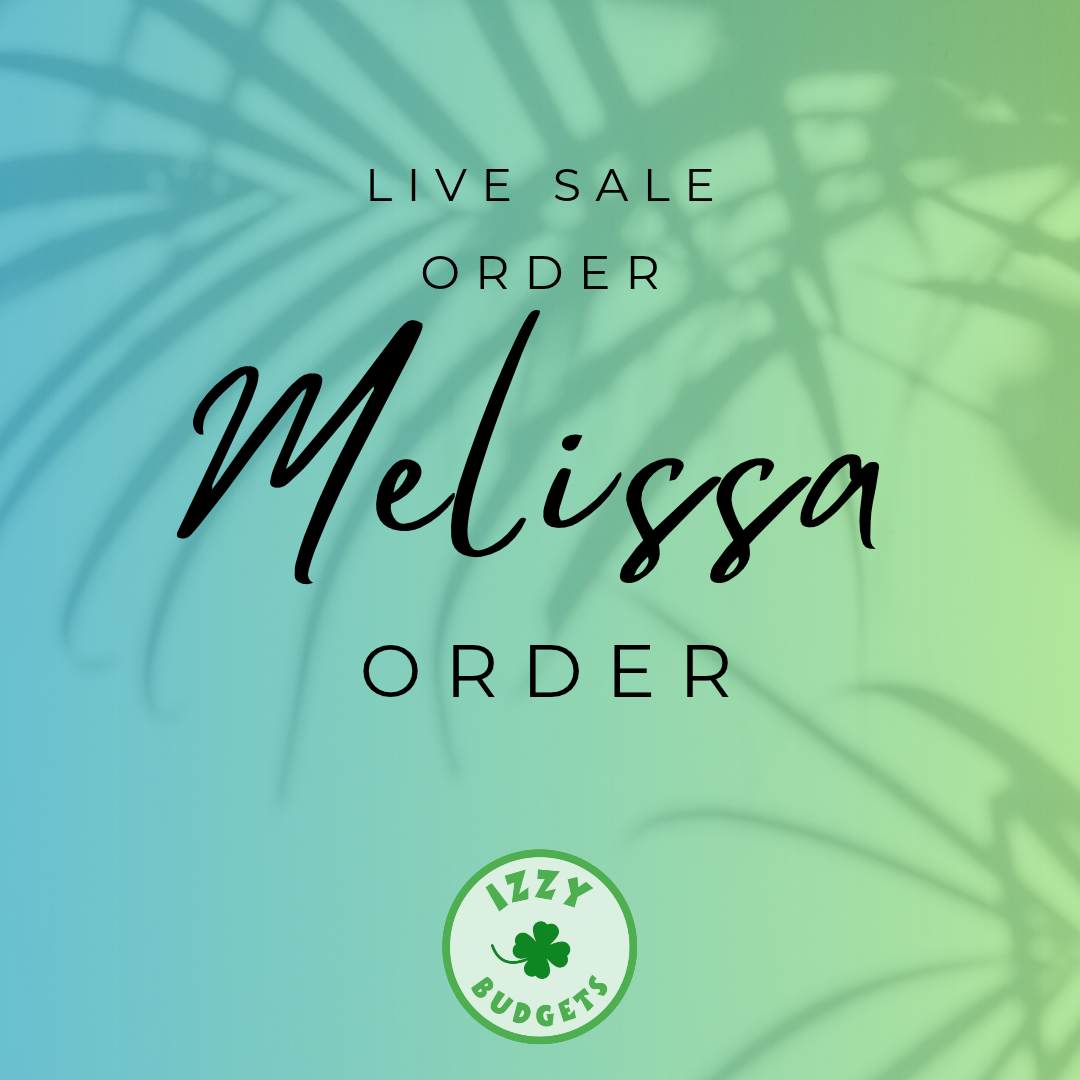 Melissa - Live Sale 8-21 & 8-22